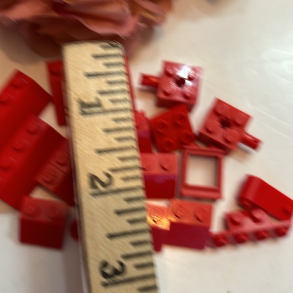 Legos Red LEGO BRICKS 1980s Legos Red LEGOS FROM THE 80s - Picture 7 of 13